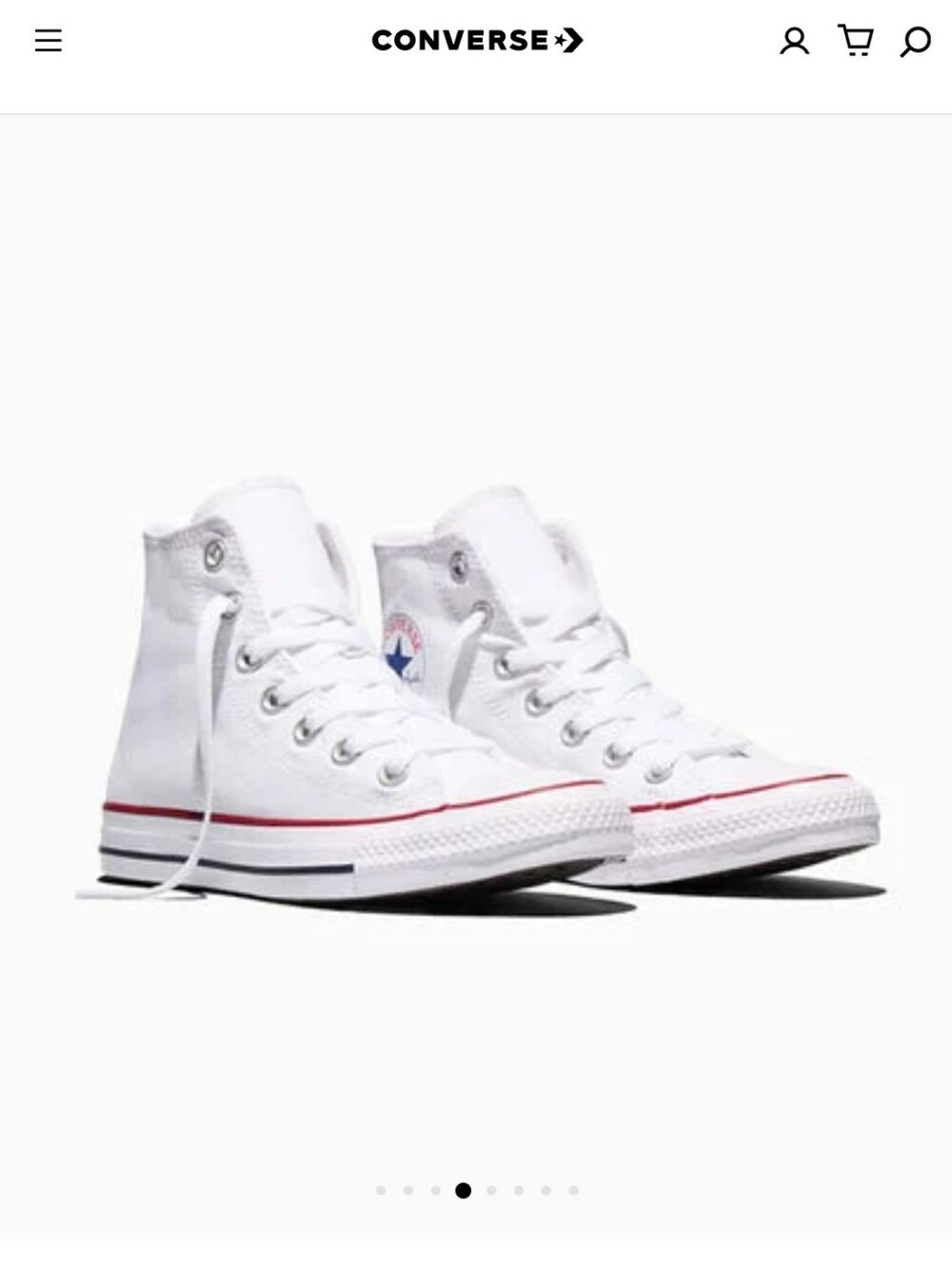 Converse Women's All Star Hi- Optical White, NIB